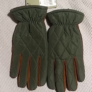 Quilted & Leather Gloves